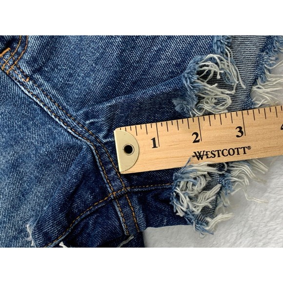 NWT Abercrombie & Fitch Shorts Womens 25, 0 High Rise Mom Short Distressed - Picture 8 of 9